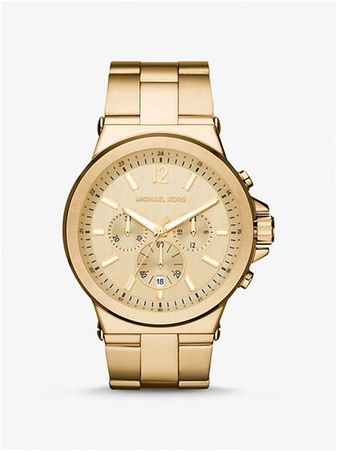 michael kors dylan watch|oversized dylan gold tone watch.